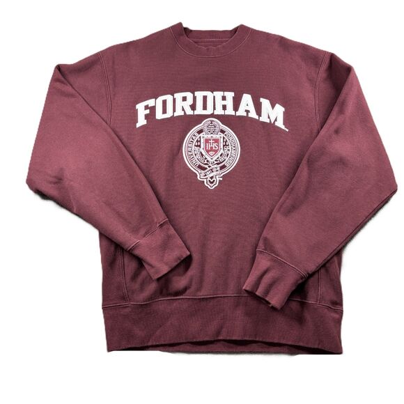 Champion Reverse Weave Vintage Fordham Crewneck Sweatshirt Embroidered Med I202 - Picture 1 of 7